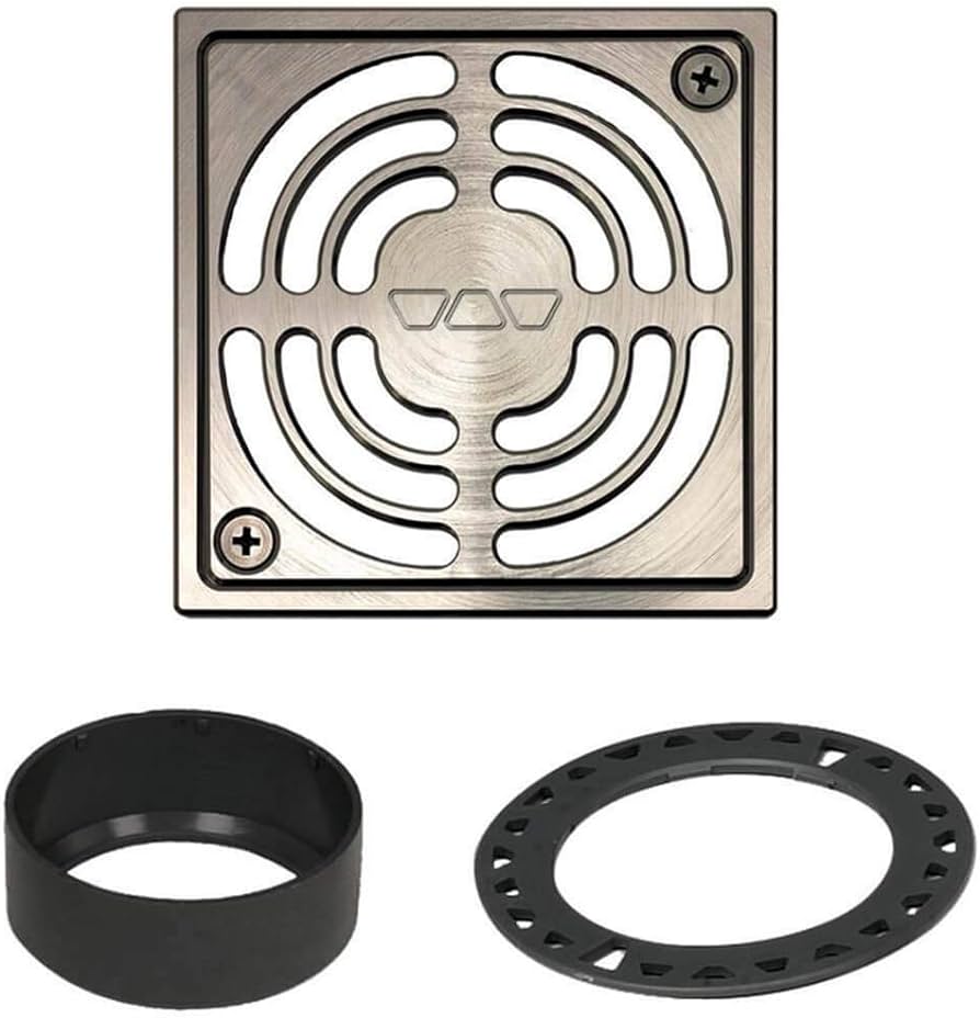 Kerdi Grate Kit - Contour / Brushed Nickel - 4x4