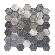 CLOSEOUT Galaxy Hexagon Silver Mosaic SF
