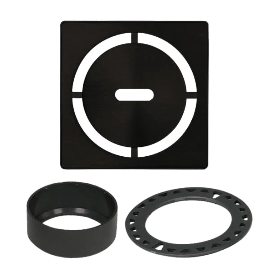 Kerdi Grate Kit - Trendline / Pure - Matte Black - 4x4