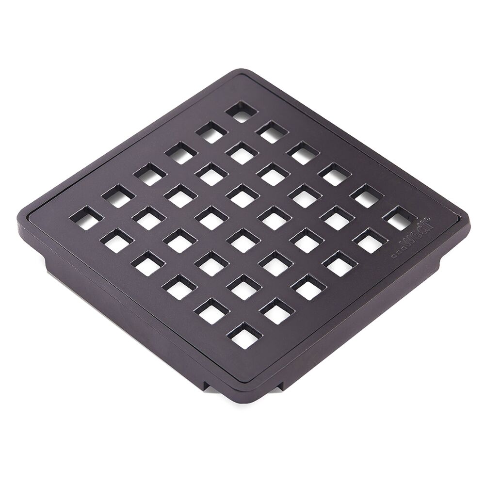 Wedi Drain Cover Matte Black - 3.75