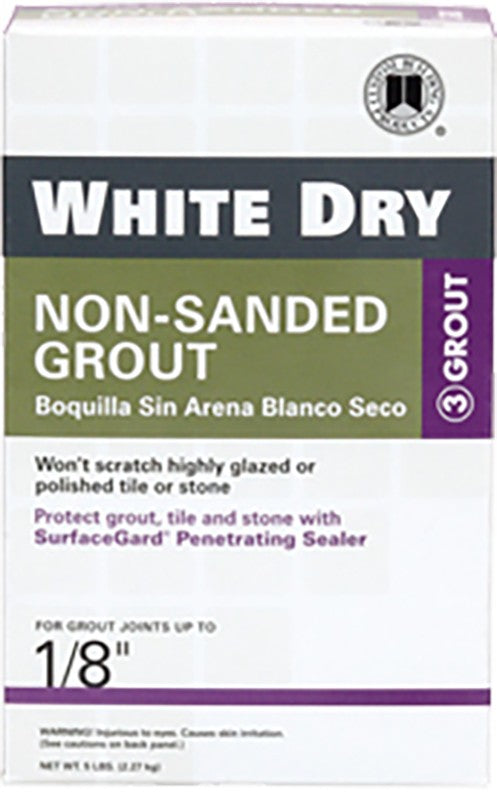 White Dry Non-Sanded Grout - 5 lb.