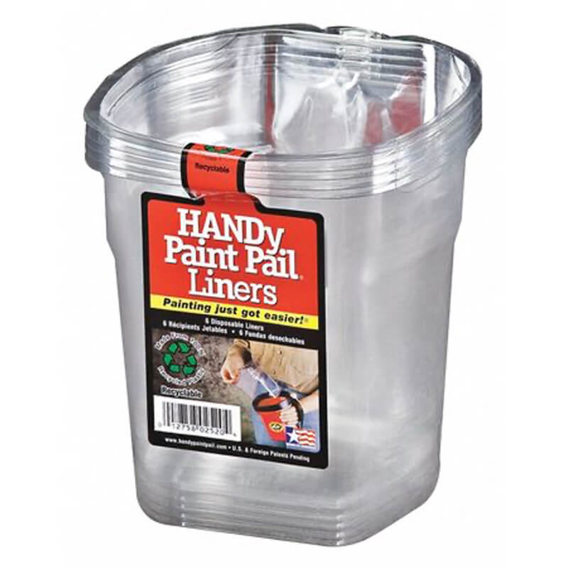 Handy Paint Pail Liners - 6 Pack