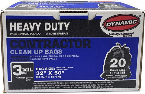 42 Gallon Contractor Trash Bags - 3mil