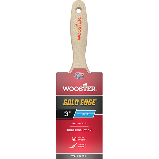 Wooster 3" Gold Edge Flat