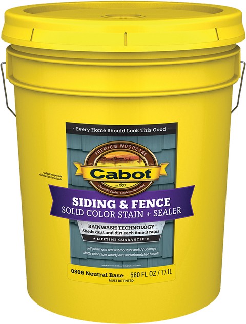 Cabot 0806 - Solid / Neutral Base - 5 Gallon