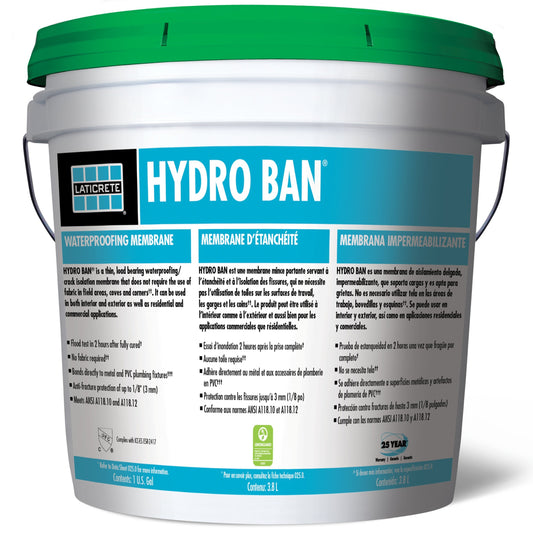 Hydro Ban Waterproofing Membrane - Gallon