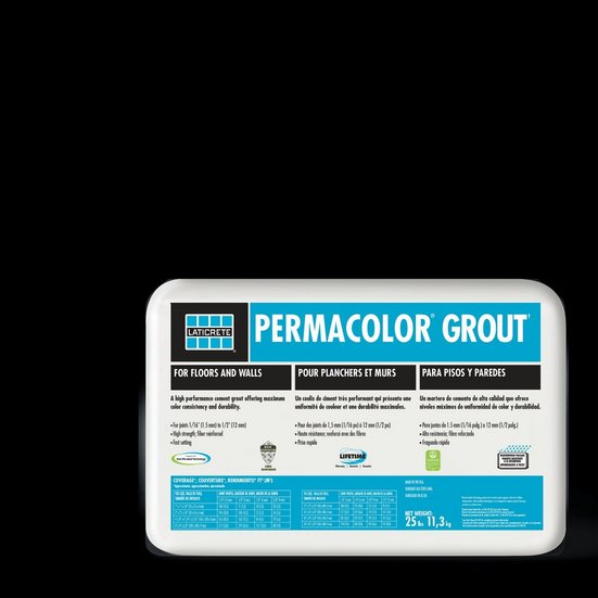 Permacolor Grout 2522 Midnight Black - 25 lb