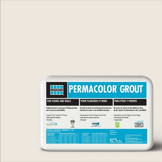Permacolor Grout 2544 Bright White - 25 lb