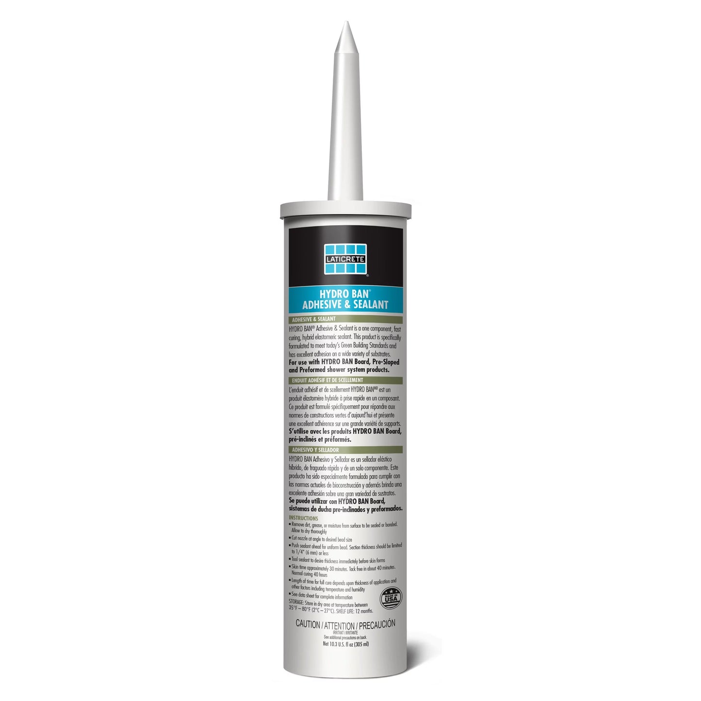 Hydro Ban Adhesive Sealant Caulk - 10.3oz