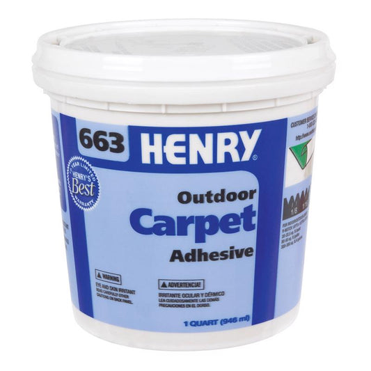 Henry 663 Exterior Carpet Adhesive - Quart