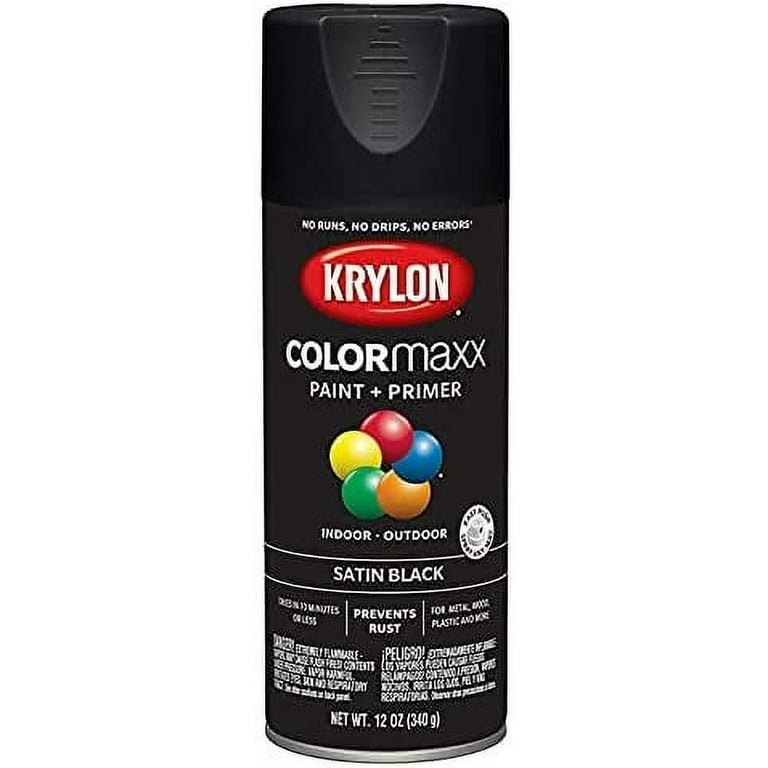Spray Paint Satin Black - 12oz