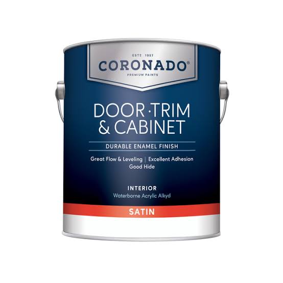 1203-1 Coronado Door, Trim & Cabinet, Satin White - Gallon