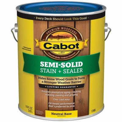 Cabot 17406 - Semi-Solid / Neutral Base - Gallon