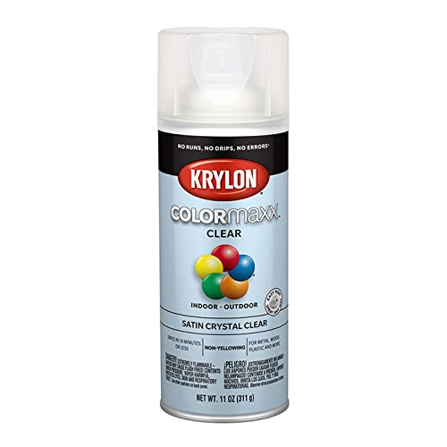 Spray Paint Crystal Clear Satin - 12oz