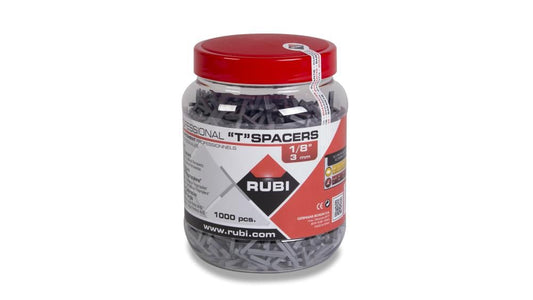 Rubi 1/8 Tile Spacers 1000 PC Jar