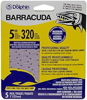 320 Grit Barracuda Sanding Disc 5" - 5 Pack