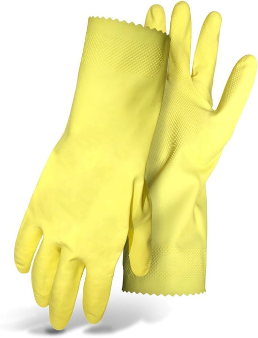 Flock Lined Latex Gloves - Large