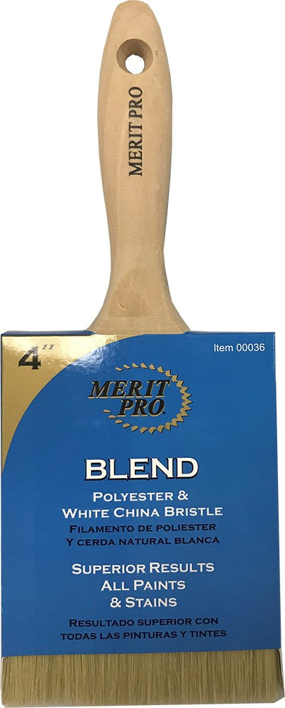 Merit Pro 00036 4" White China Bristle
