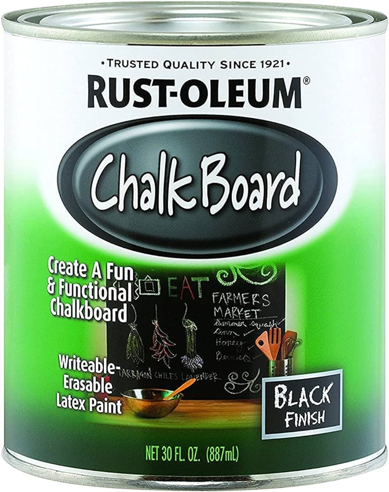 Black Chalkboard Paint - 30 oz