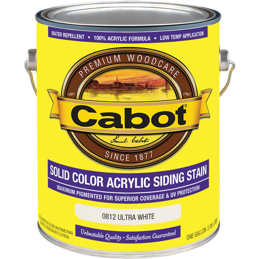 Cabot 0801- Solid /White Base- Gallon