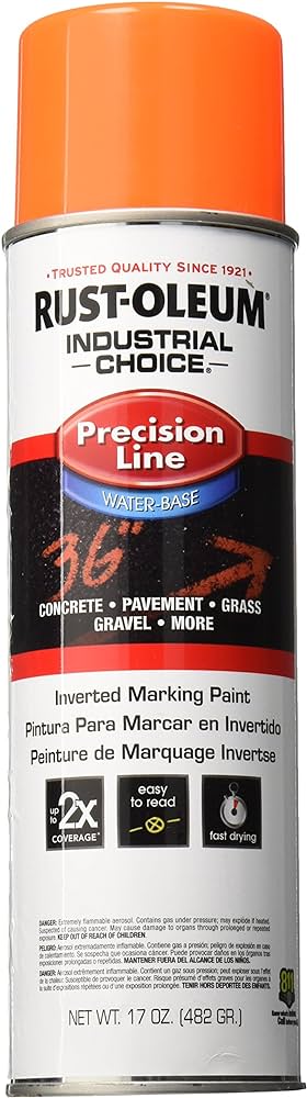 Fluorescent Orange Marking Paint - 17oz