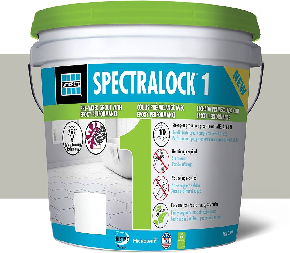 Spectralock 1 Premixed Epoxy Grout / Light Pewter 3190 - Gallon