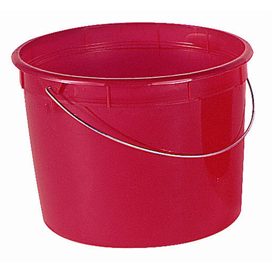 Red Plastic Pail - 5 Quarts 104448