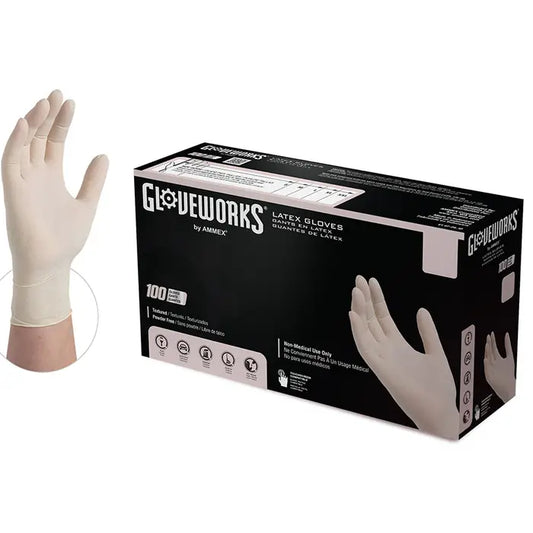 Gloveworks Large Latex Gloves 100 - Pk