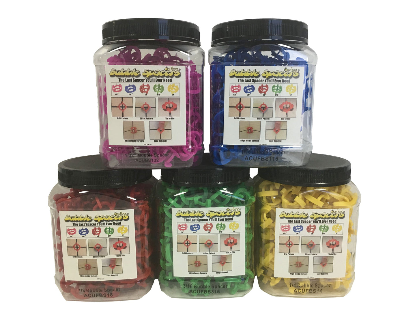 Bubble Tile Spacers - 100 Pack