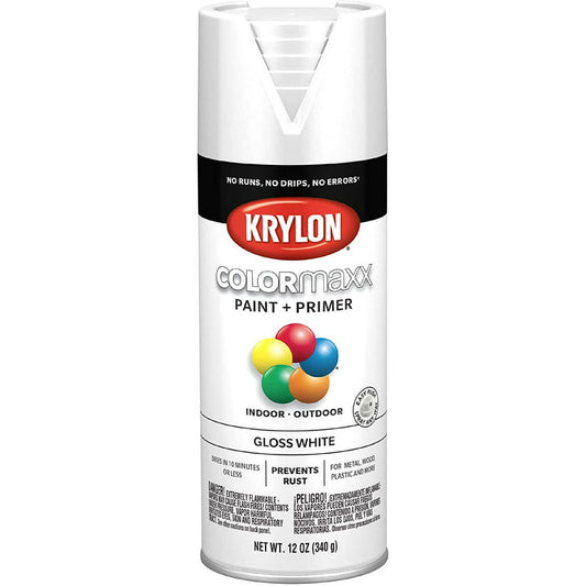 Spray Paint Gloss White - 12oz