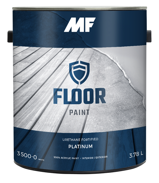 MF 3500-0-004 - Floor Paint Semi-Gloss / White - Quart