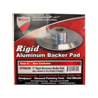 Russo 4" Rigid Aluminum Backer Pad