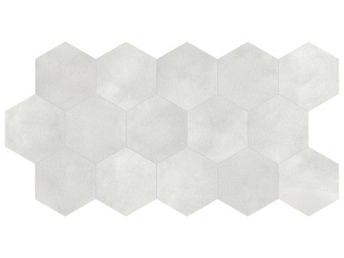 In Stock Hexagon 8" Tapestri Denim Glazed Porcelain Hexagon - Per Tile