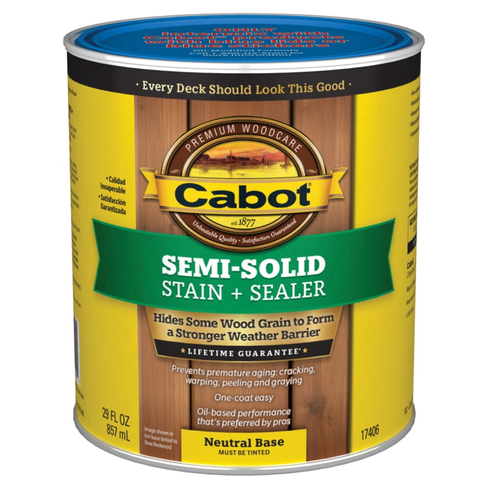 Cabot 17406 - Semi-Solid / Neutral Base - Quart