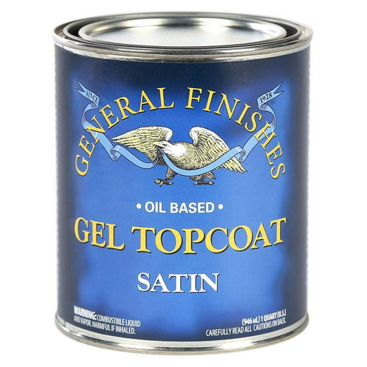 Clear Gel Topcoat Satin - Quart