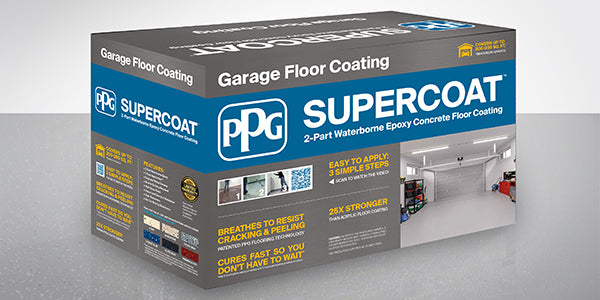 PPG Supercoat Waterborne Epoxy Concrete Floor Coating Kit – Newton’s ...