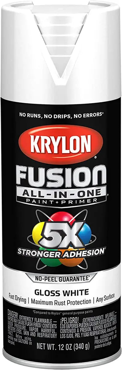 Spray Paint Fusion White Gloss - 12oz