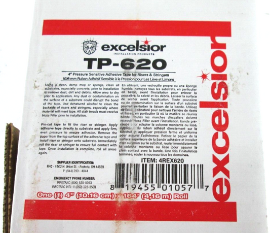 Excelsior TP-620 Pressure Sensitive Adhesive Tape 4" x 164'