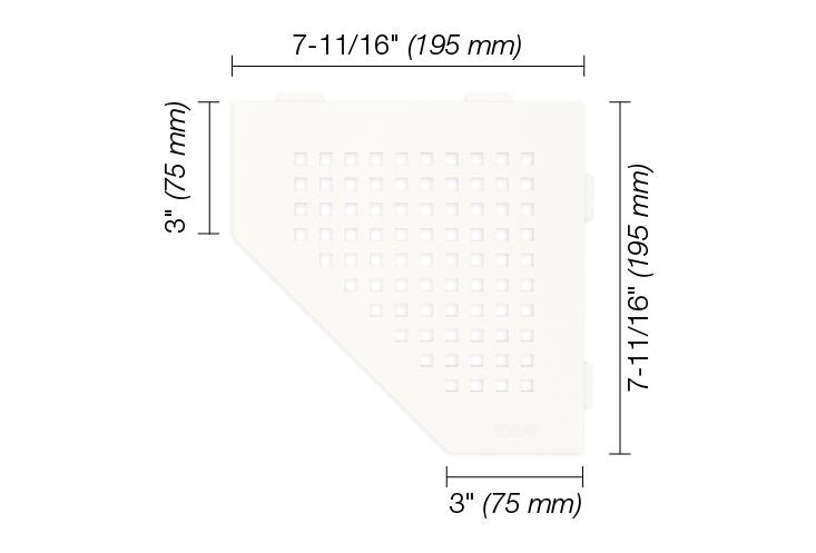 Schluter Pentagonal Corner Shelf Pentagon / Square