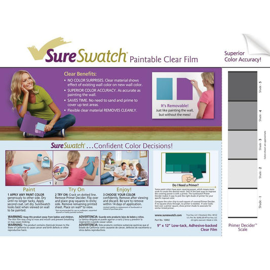 Sure Swatch Paintable Film - 3 Pack